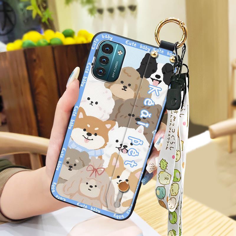 Phone Holder Shockproof Phone Case For Nokia G11/G21 Cartoon Lanyard Protective Waterproof Back Cover Fashion Design