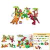 40pcs Dinosaur Paradise Themed Assembly Building Blocks Set Children Puzzle Toys For Creative Kids