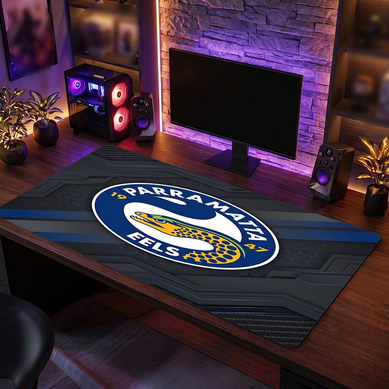 Parramatta Eels Pattern Mousepad Anti?Slip Rubber Desk Pad For Gaming Working Desktop Decoration