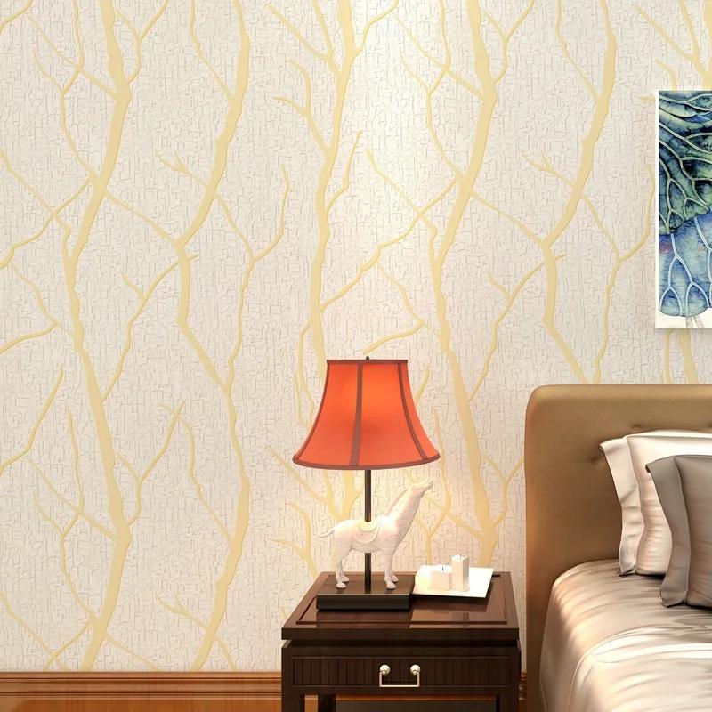 3D Wallpaper Modern Simple Line Deerskin Wall Cover Thickened Non Woven Material Bedroom Living Room Background Wall Papier Peint