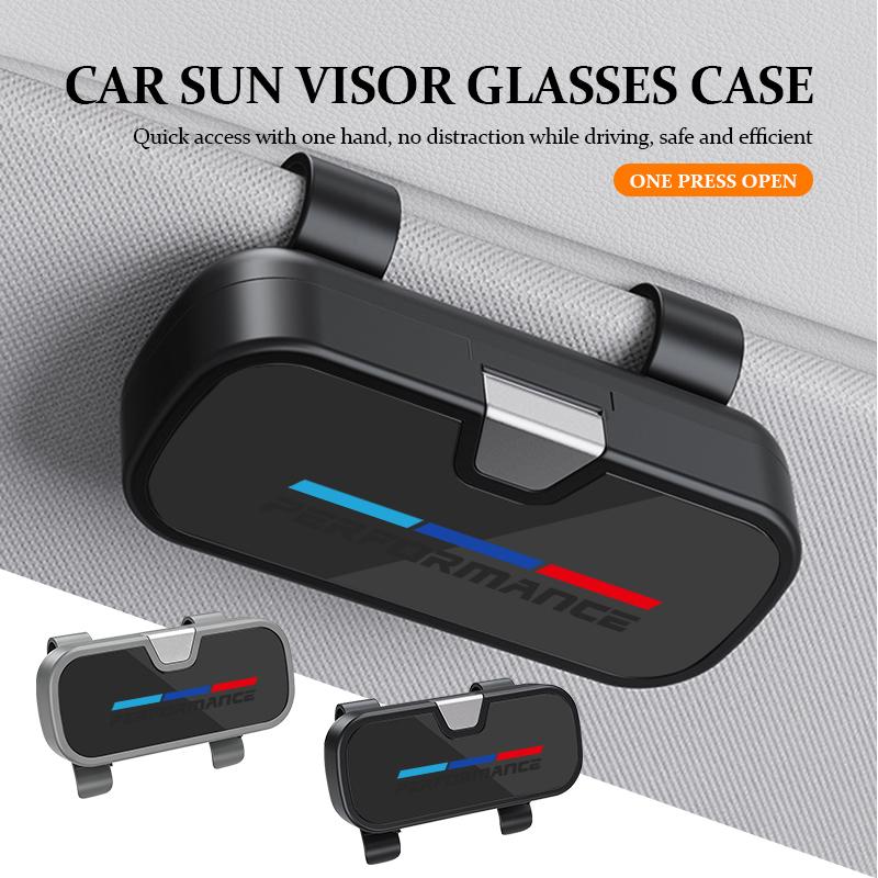 Car Sun Visor Glasses Case Anti-Scratch Sunglasses Storage Box For BMW M E87 E30 E46 E28 E39 F18 F35 G03 F10 E93 F20