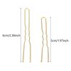 100 Piezas/Bolsa 5cm/6cm Horquillas para el Cabello de Aleación en Forma de U Pinzas Onduladas para el Cabello Pasadores Metálicos Simples Pasadores Herramientas para Peinado de Novia Horquillas