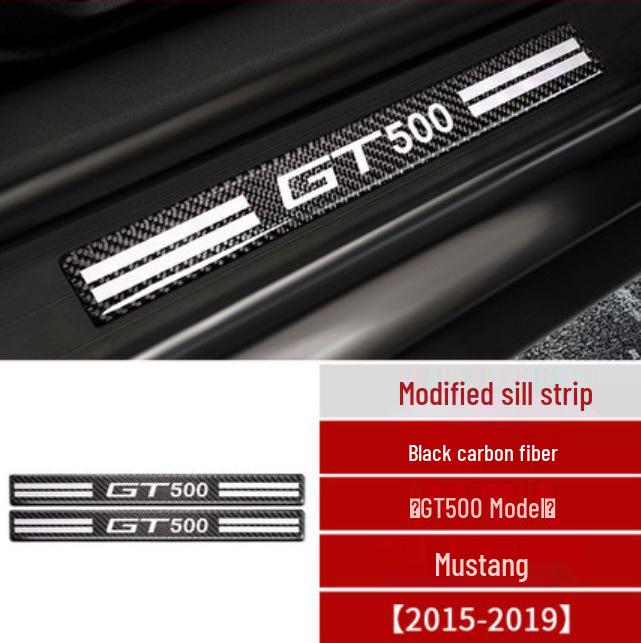 Ford Mustang Kohlefaser Interieur Zierleisten-Set: Konsole, Lenkrad, Schalthebel, Lüftungsdüse