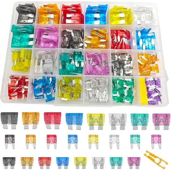 Mandark 306PCS Car Fuses Assortment Kit, Mixed Vehicle Blade Fuses - Standard & Mini & Low Profile Mini Fuse (2A 5A 7.5A 10A 15A 20A 25A 30A
