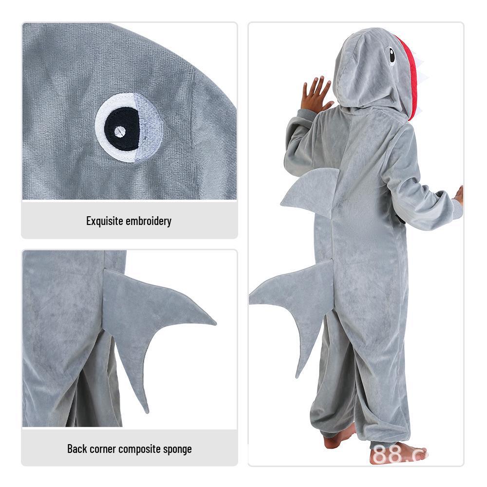 Children's Shark Cartoon Pajamas: Kindergarten Performance & Dance Costume