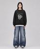 MONSTER REPUBLIC Daisy Flower Gray Sweatshirt Black_9129