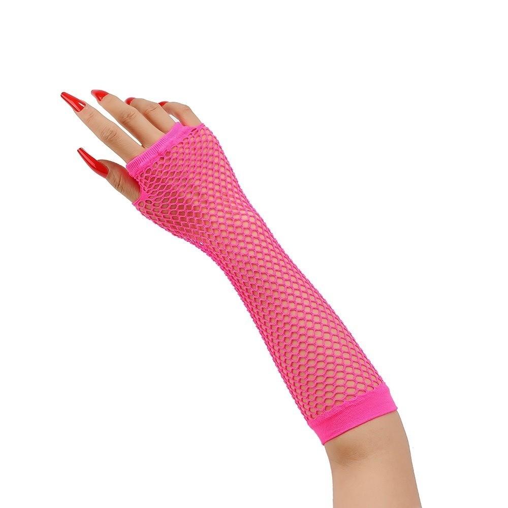 Fingerless Fishing Net Gloves Long Long Gloves Fashion Mesh Gloves Women