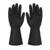 Thickened Black Latex Gloves: Acid & Alkali Resistant, Waterproof, Durable, Non-Slip, for Hair Dyeing and Car Washing.