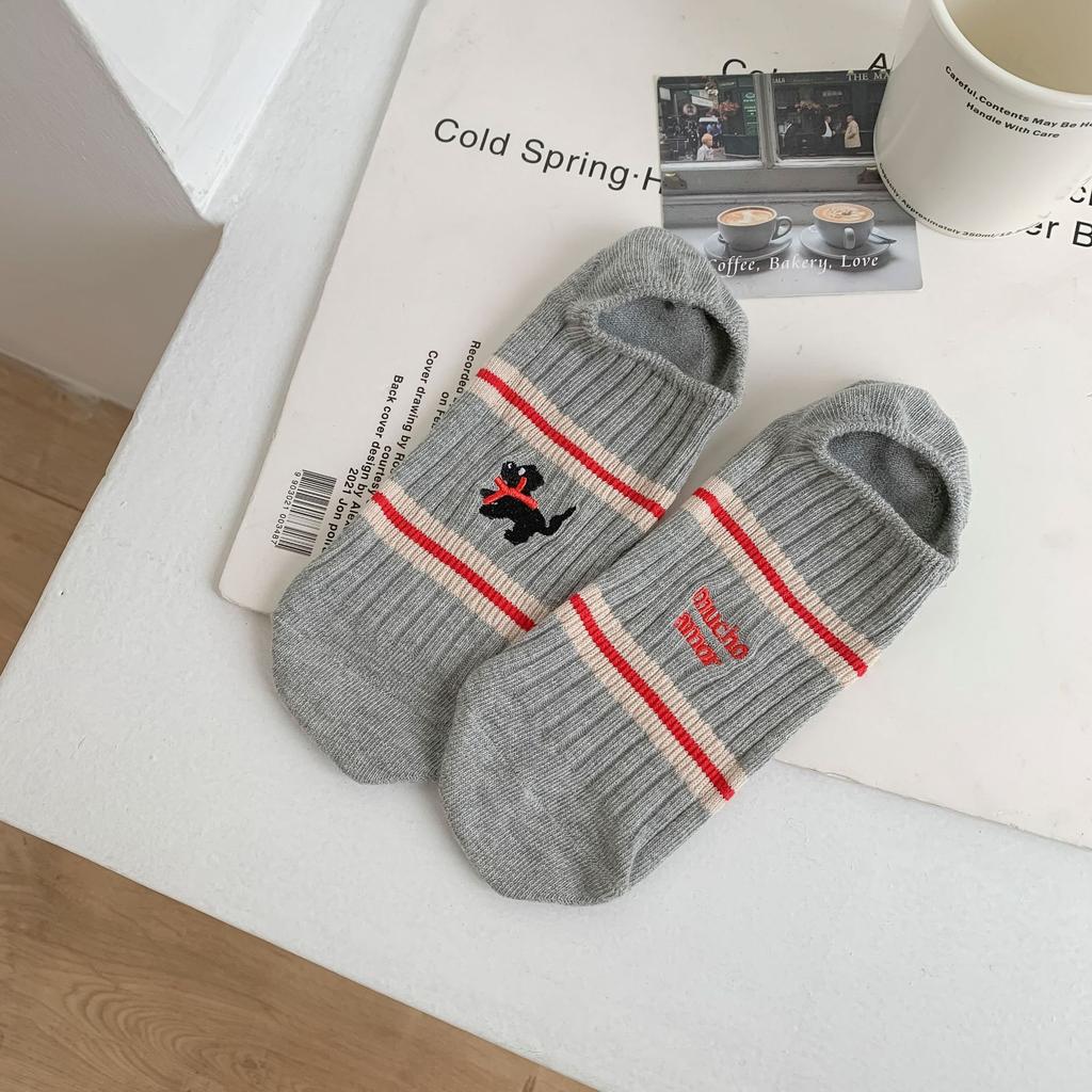 Ab Puppy English Socks Women'S Low-Top Pump Socks Fashionable And Comfortable Cotton Socks Cute Preppy Style Versatile Women'S Socks