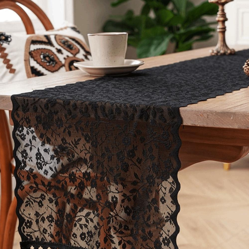 Rechteckiger französischer Spitzen-Tischläufer Nordische Tischfahne Haushalts-Hochzeits-Esstische Abdeckung Party