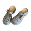 2025 Summer New Leather Thick-soled Heightened Non-slip Soft-soled Cool Slippers Women's Fashion Outer Wear Beach Shoes Hole Shoes