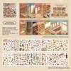 Tang Dynasty 3D Cabin Stickers Ancient Shop Theme Scene Sticker Book  Gift Giving