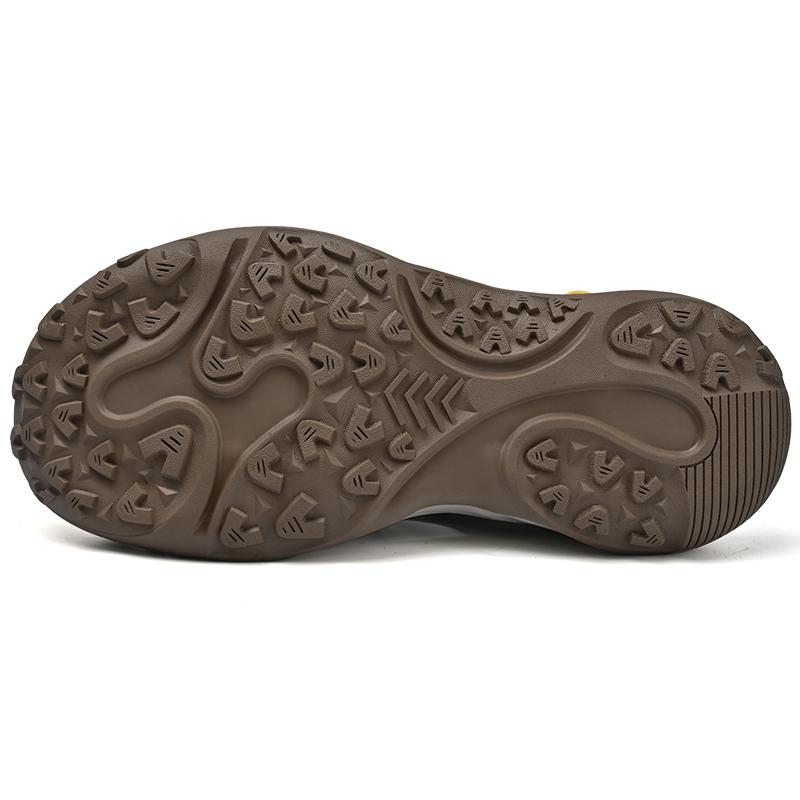 Letní pánské duté kožené plážové sandály s čepicí na špičku venkovní sportovní boty ručně vyráběné síťované boty