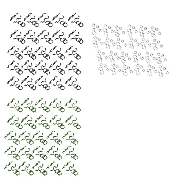 100pcs Functional Garden Plant Support Clips Practical Garden Clips For Securing Tomato Stem And Vegetable Plant