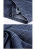 Retro Women's Slimming Short-Sleeve Denim Dress - 2024 Summer Casual Loose Fit