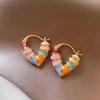 Fashionable Heart-shaped Earrings For Women, Light Luxury And High-end Earrings