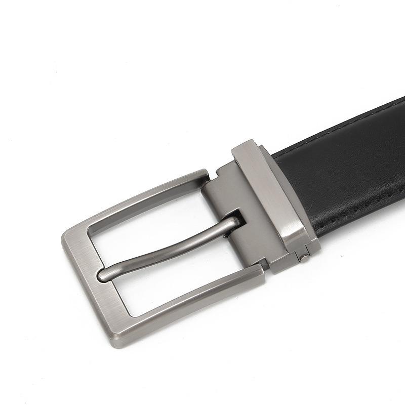 Needle Buckle Men's Belt Real Cowhide Korean Business and Casual Second Layer Cowhide Belt Men's Belt