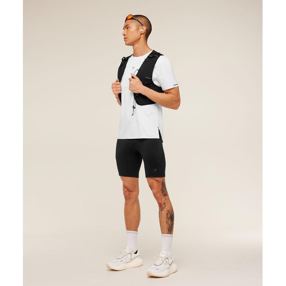 Gymshark Running EliTe T shirT whiTe A2b4d Wb57