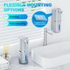 380ML Light Display Touchless Low Noise Infrared Induction Automatic Soap Dispenser Electric Smart Push-Free Home Cleaning Pump