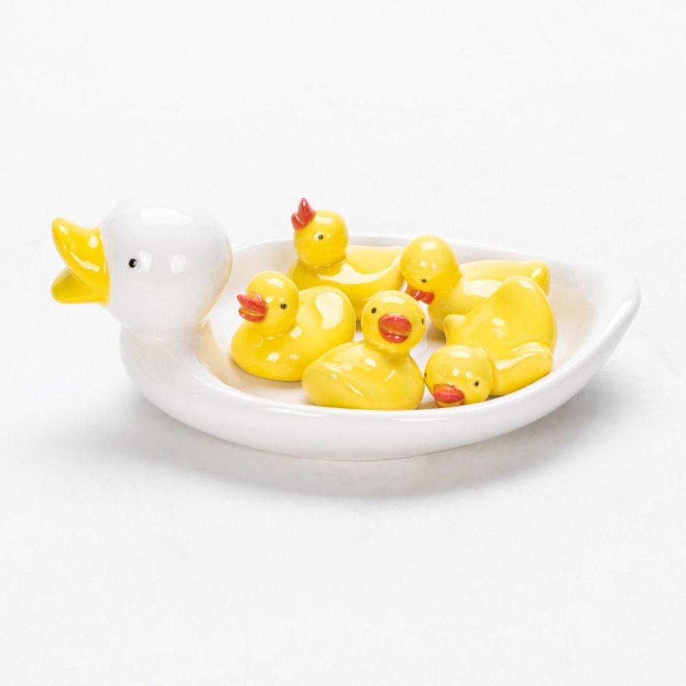 Cartoon Duck Shaped Chopsticks Holder Ceramic Spoons Fork Rack Chopsticks Rest  Restaurant  Home