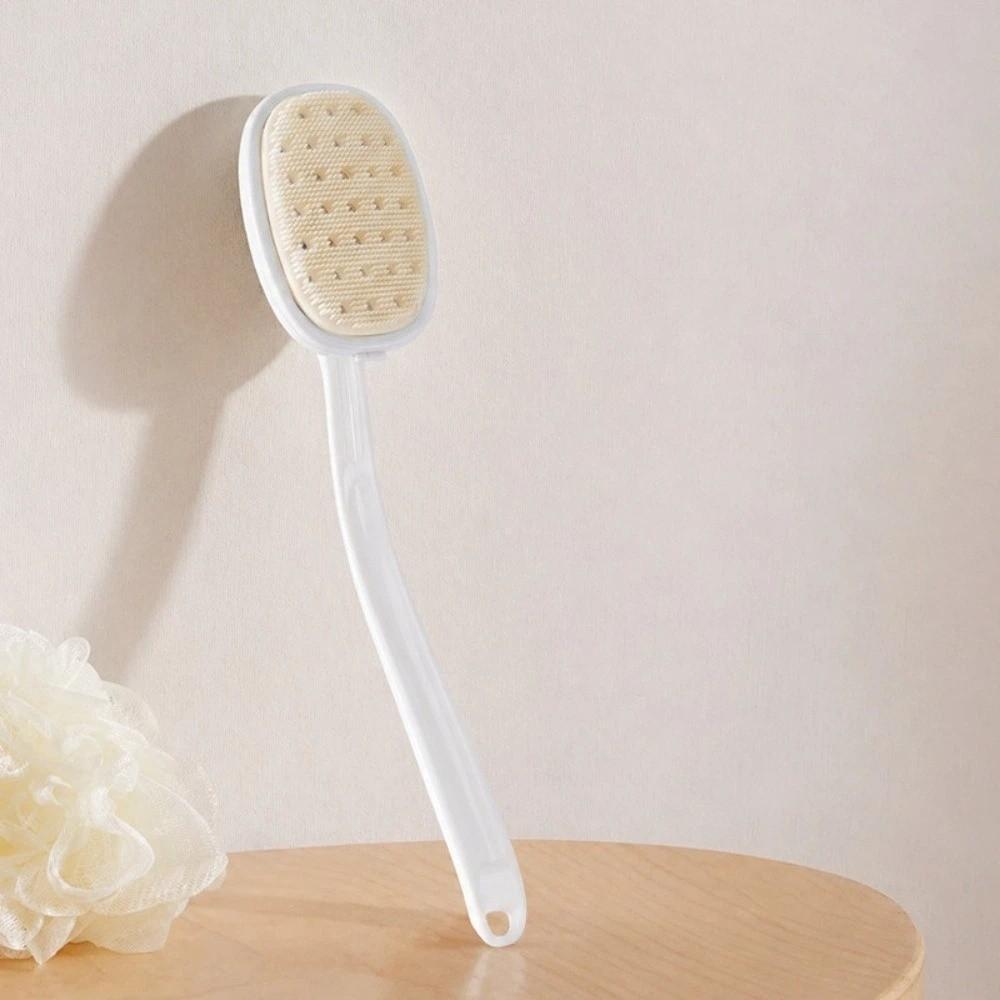 Long Handle Body Cleansing Brush Silicone Material Back Scrubber New Bath Brush For Bathroom