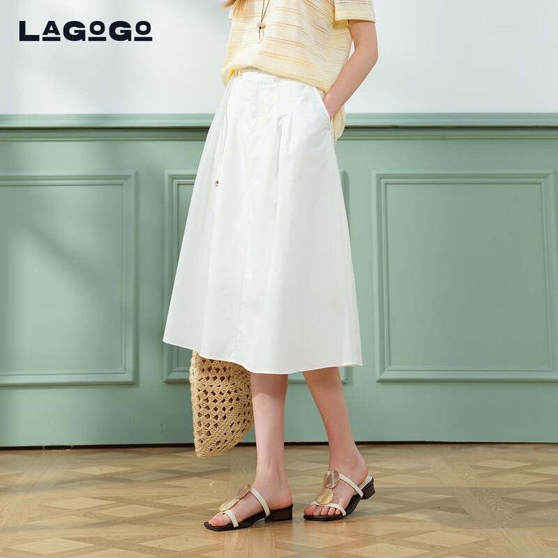LAGOGO Smart Casual White Dress M