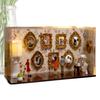 DIY Small Museum Creative Display Kit Tiny Picture Case With 5 Figurines DIY Museum Of Us For Memory Home Travel Wall Office