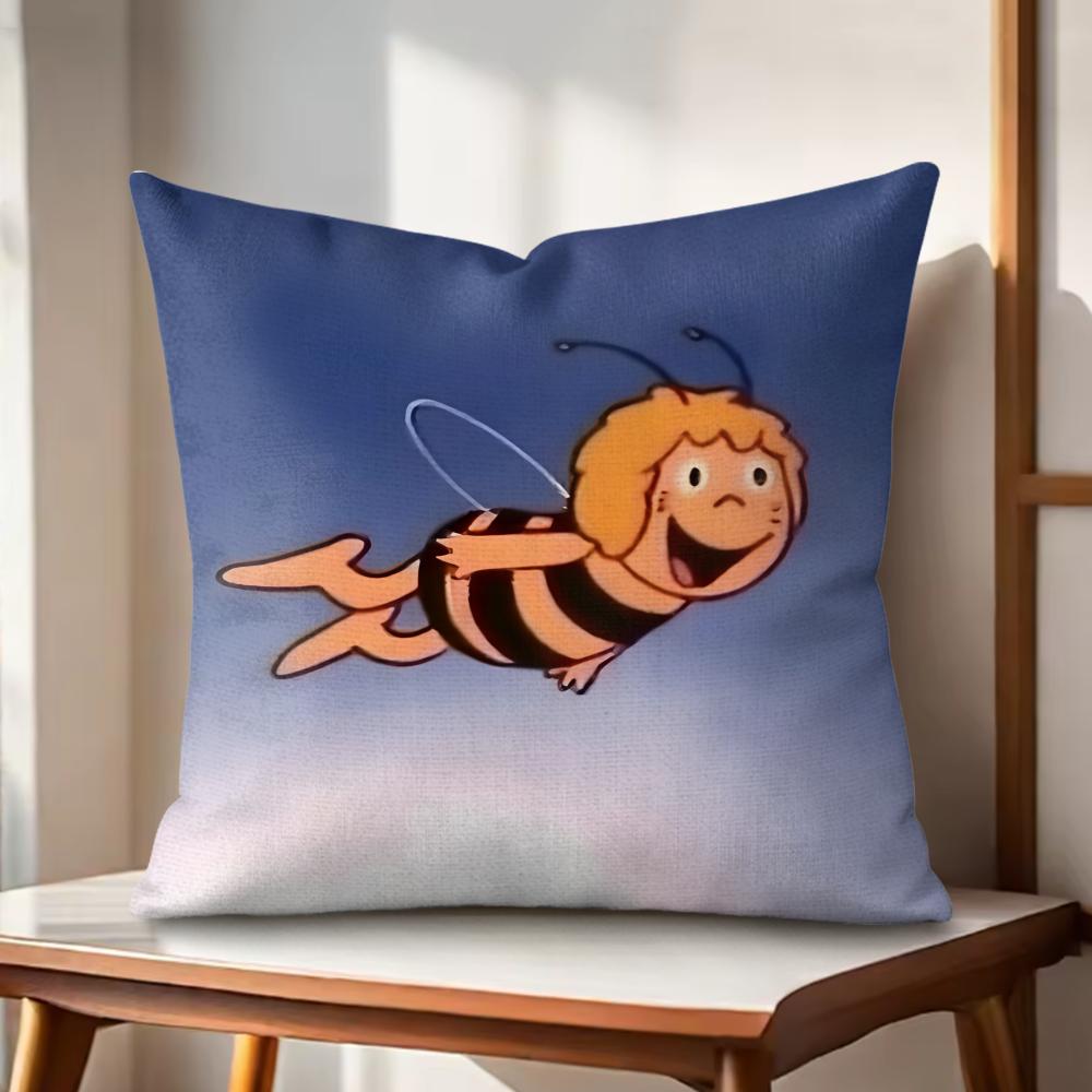Mayas Adventures Cushion Cover Natural Linen Organic Fabric DoubleSided Printing Couch Pillow Covers Home Decor