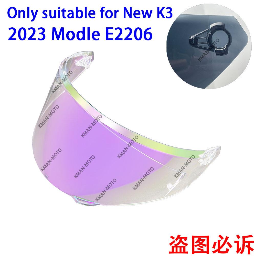 K3 Visor for AGV K3 Shield 2026 New Mold E2206 Photochromic Old K3 High Strength Sunscreen Capacete WindshielHelmet Visor Shield