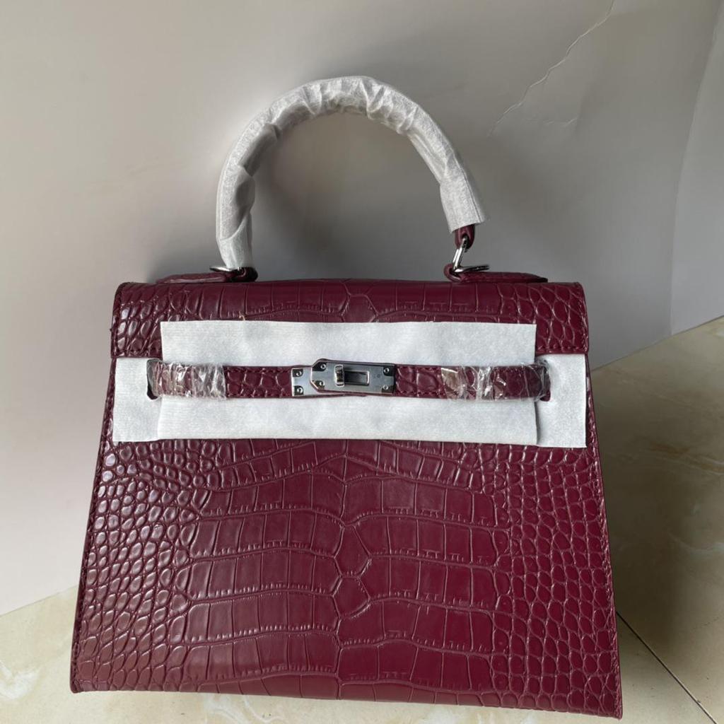 Kabelka Kelly se vzorem krokodýlí kůže 2025: Retro kabelka přes rameno a crossbody, horký prodej