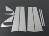 BRIGHTZ March K13 Ultra Mirror Plated Pillar Panel Covers for Toyota without Visors 4743 (8-Piece Set) [PIL-SIL-346]