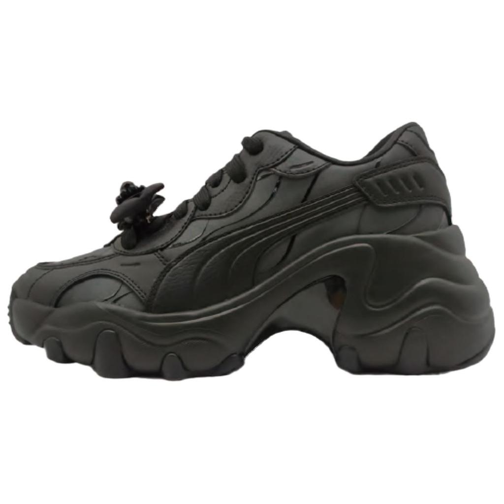 New PUMA Pulsar Wedge Low Top Chunky Sneakers Women's Black 400973-01