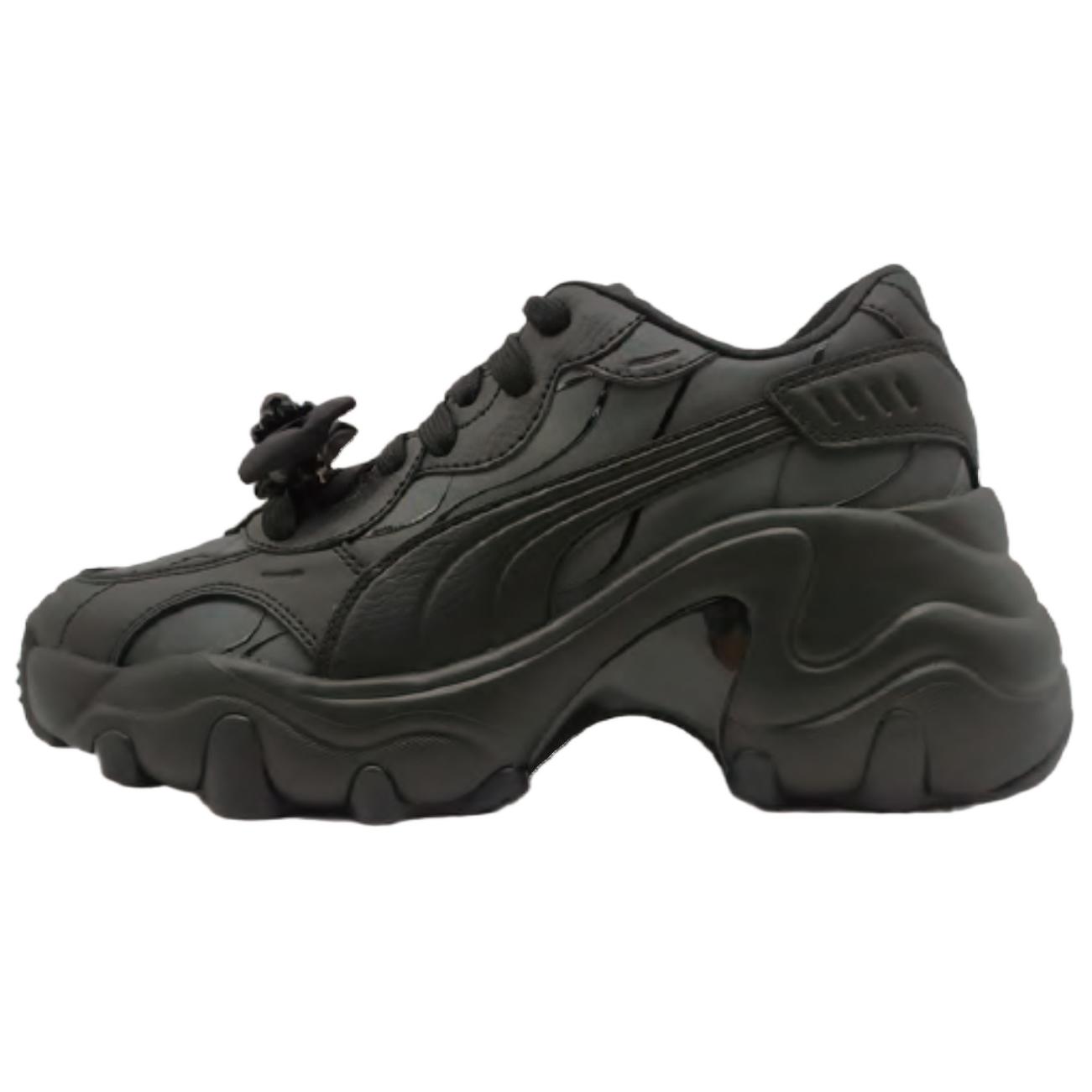 

Puma Кроссовки женские Pulsar Wedge Charms черные состаренные-серебристые 400973-01 35.5