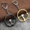 Heavy Duty Keychain Steering Wheel for Backpacks Metal Car Key Ring Holder Decorative Handbag Charm Pendant Lovers Chain