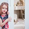 1/2/3Pcs Kids Growth Chart Mirror Dry Erase Board Children Room Nursery Bedroom Baby To Adults Boys Girls Wall Hanging Splicing Height Measurement