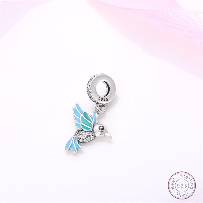 100% Copper Bird Animal Shiny Zirconia Charm Beads 3Mm Diy Holiday Fine Jewelry Gift Making