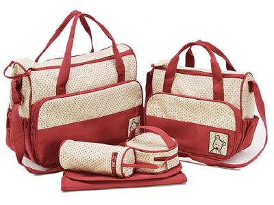 Huayao Stoff 5-teiliges Multifunktionales Mode-Mummy-Taschen-Set