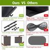 Auto Car Window Sun Shade Cover Roller Side Rear Visor Protector Cover 2 Pack