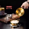 304 Stainless Steel Korean Rice Wine Bowl with Handle – Dipping Sauce Bowl, Hot Oil Pot, Snack Basket, BBQ Essential.
