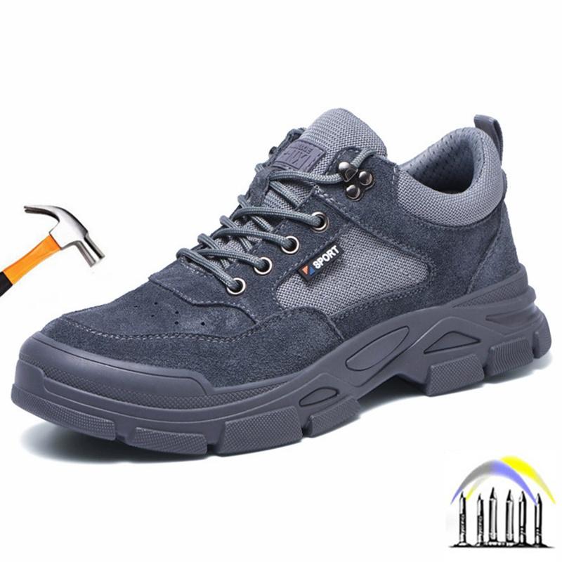 Anti smash Safety work shoes with steel toe industrial non-slip work shoes for women men construction lightweight safety boots