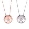 3D Football Necklace Rhinestone Soccer Necklace Creative Football Pendant Choker  Men