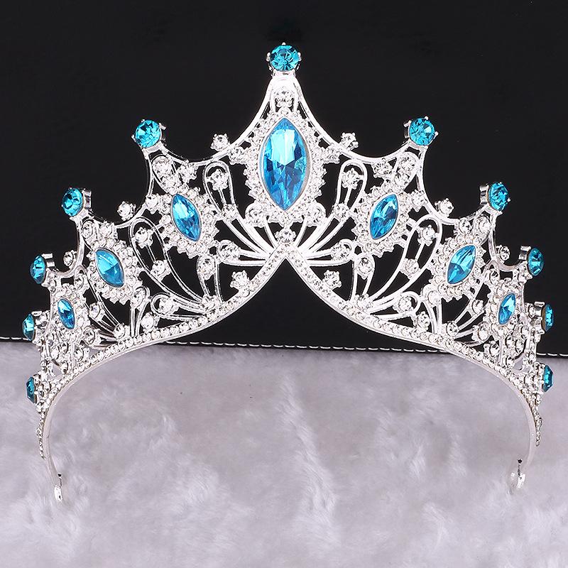 Bridal Crown Tiara Princess Birthday Rhinestone Crown Atmospheric Wedding Dress Accessories