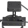 Clamp Mounted MultiCharging Hubs 13AC Outlets USB C Port PD20W Fast Chargers ABS Fireproof Housing Office Essential