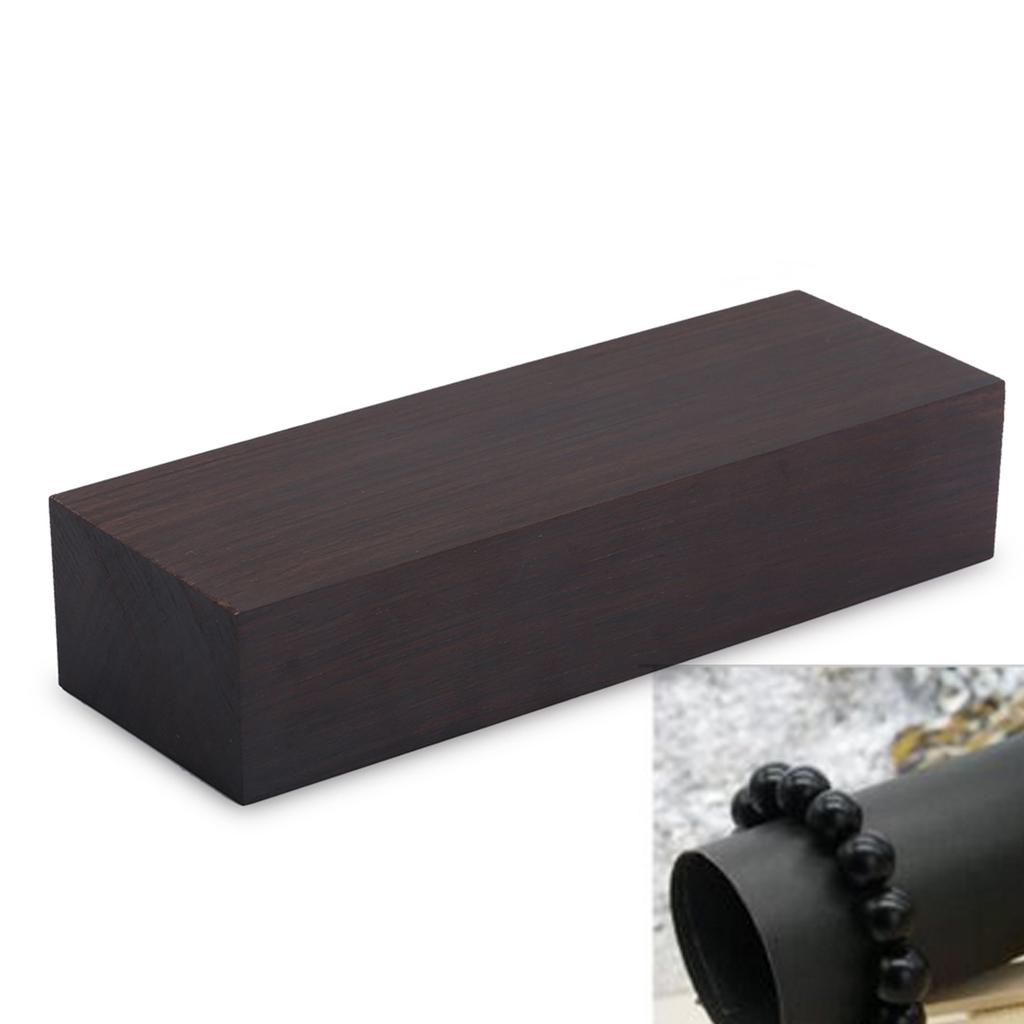 4 ks blok dřeva ebenového dřeva dřevěná deska rukojeti pro nástroje Nářadí 12x4x2,5cm