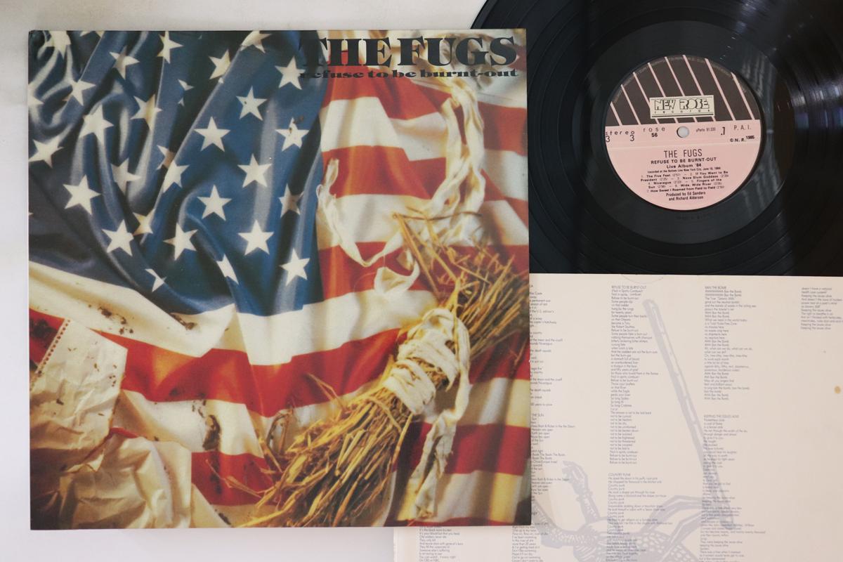 

LP Record FUGS Refuse To Be Burntout Live Album ROSE56 NEW ROSE 1985 France Rock Used