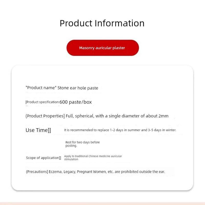 Teaching Version Auricular Points Model Multi-Acupoint Acupuncture Ear Acupuncture Model Auricular Points Mold Extra Large Ear Model with Bracket