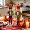 Wooden Holiday Christmas Figure for Shelf Display, Sideboard Placement, and Entryway Home Use During Winter Season