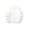 Skechers Colorful Casual Series Letter Round Neck Pullover Sports Sweatshirt Women Sweatshirt Cotton-Candy-White L124W015-0074
