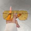 Oversized Pilot Sunglasses  New in Vintage Double Bridge Shades Trendy Fashion Korean Style Brand Design Sun Glasses