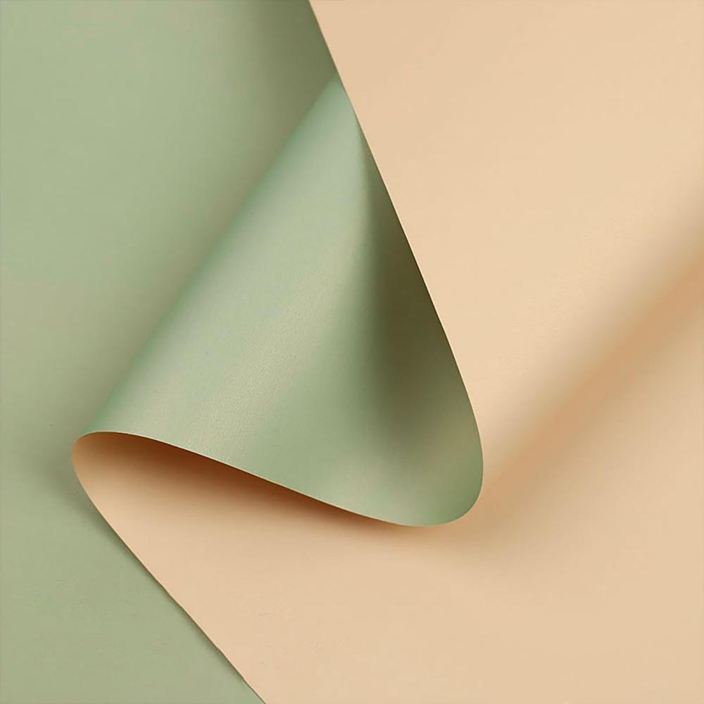 

20pcs Waterproof Gift Packaging Paper Floral Wrapping Paper, Dichromatic Double-sided Gift Wrapping Paper Floral Packaging for Wedding Birthday 20pcs green